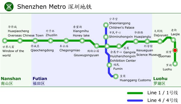深圳地铁地图